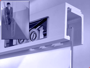 Система раздвижных стеклянных дверей DORMA AGILE-150, Германия